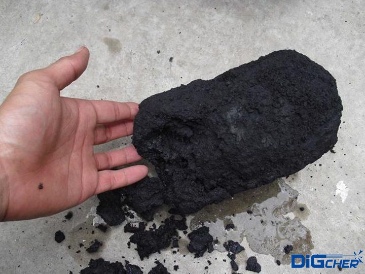 清出(chū)的廢渣